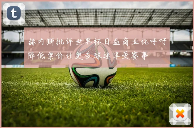 赫内斯批评世界杯日益商业化呼吁降低票价让更多球迷享受赛事